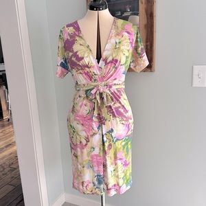 BCBGMaxazria Avery Faux Wrap Dress